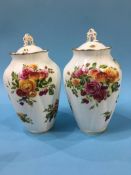 Pair Royal Albert 'Harvest Rose' vases