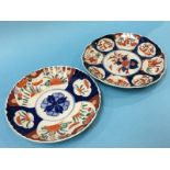 Two Japanese Imari plates