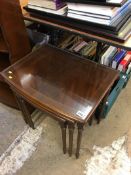 Reproduction mahogany nest of tables