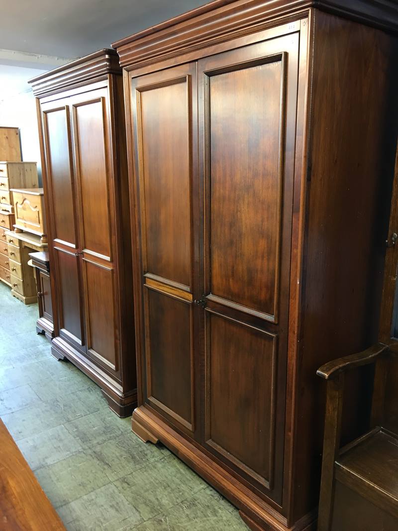 A Barker and Stonehouse 'Willis and Gambier' bedroom suite comprising two double wardrobes, pair - Image 2 of 6