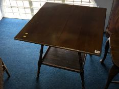 Edwardian square top occasional table