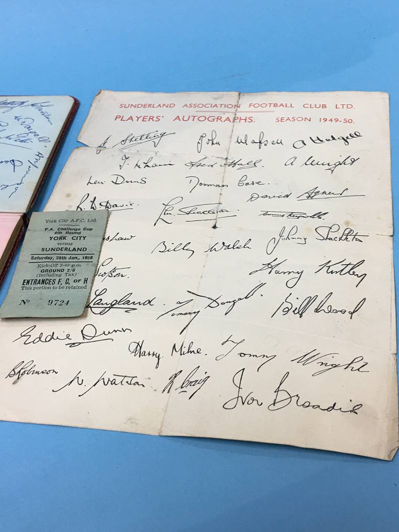 An autograph book to include Blackpool, Stan Mortenson, Manchester United, Arsenal, Liverpool, - Image 5 of 10