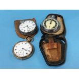 Gold plated pocket watch and silver pocket watch etc.