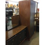 G Plan wardrobe, dressing table and chest of drawers