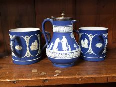 Wedgwood Jasperware tygs and one other