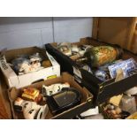 Four boxes of assorted china, including Spode Italian etc.