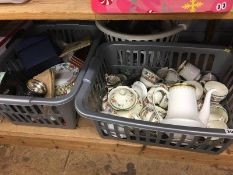 Shelf of assorted china etc.