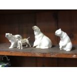 Beswick Dalmatian, Lladro Polar bears etc.