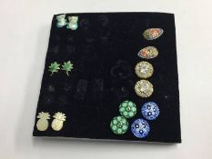 Collection of earrings