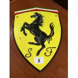 Cast Ferrari sign
