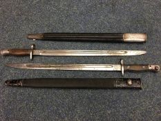 Two World War I bayonets