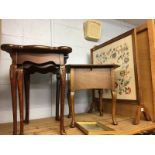 Fire screen, sewing box etc.