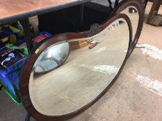 Two mahogany framed mirrors