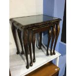 Reproduction mahogany nest of tables