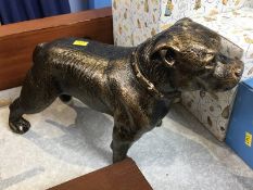 Cast dog figure