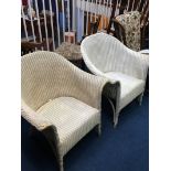 Two Lloyd Loom chairs