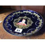 Enamelled Murano plate