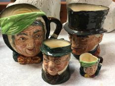 Various Royal Doulton Toby jugs