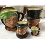 Various Royal Doulton Toby jugs