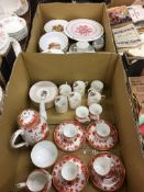 Two boxes including Spode coffee set etc.