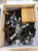 Large collection of wristwatches, Accurist, Sekonda etc.