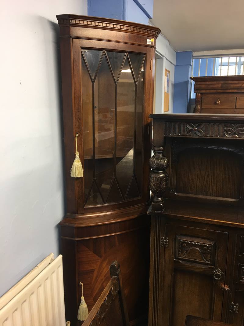 Reproduction corner cabinet