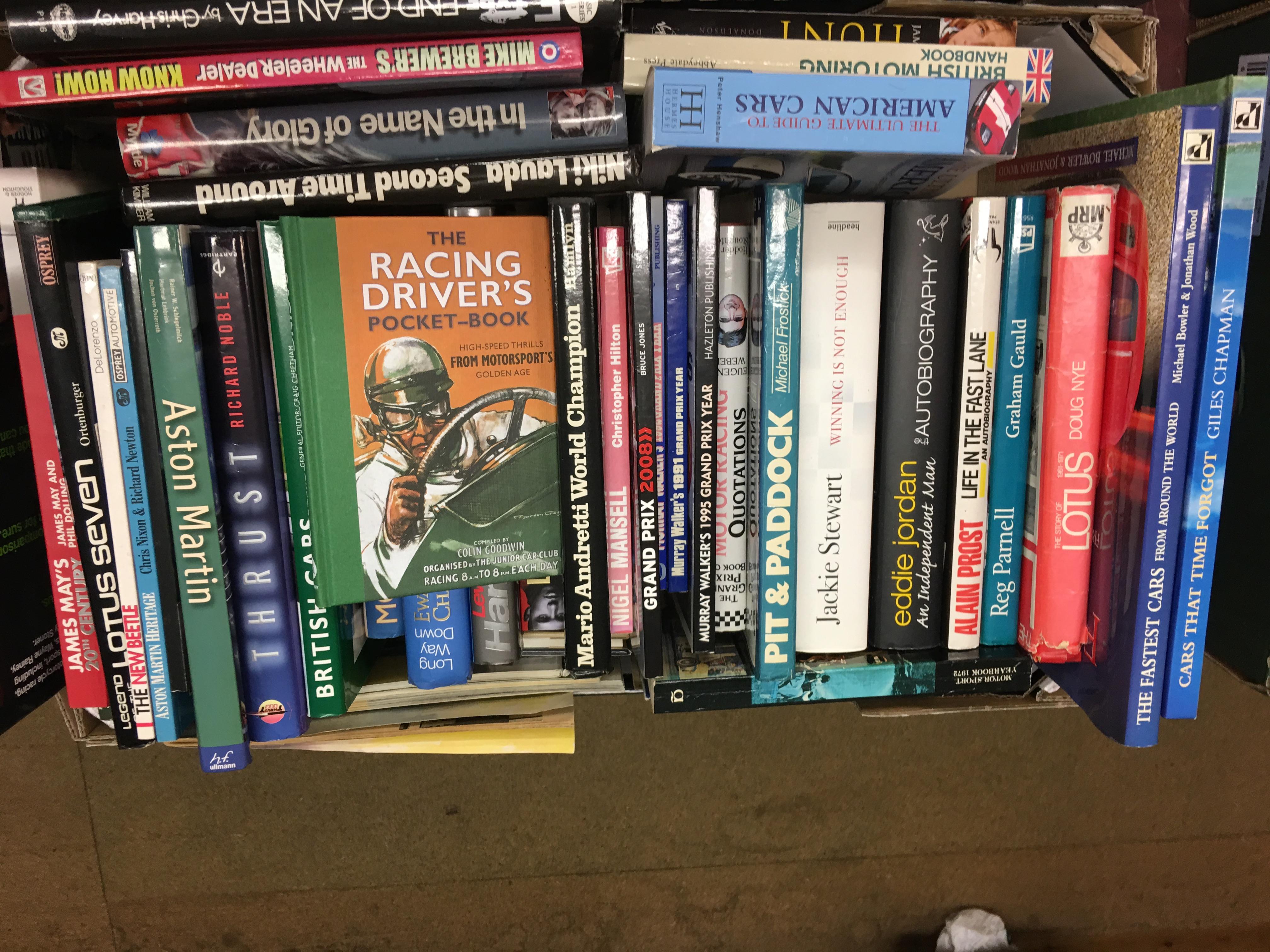 Three boxes of books; Moto GP, F1, motorsport subjects - Image 3 of 3