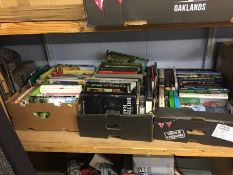 Three boxes of books; gardening/autobiography and railway topics