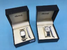 Two gentleman's Ingersoll wristwatches, with boxes