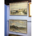 Pair, William Fergie (1893-1971), watercolour, signed, 'Low Newton by the Sea', and 'Warkworth',