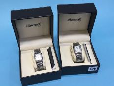 Two gentleman's Ingersoll wristwatches, with boxes