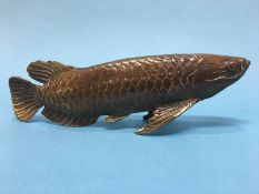 A bronze carp