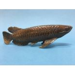 A bronze carp