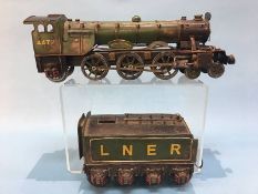 Reproduction tin plate model steam train