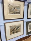 Henry Wilkinson, (1878-1971), etching, limited edition, 21/150 and 42/200, signed in pencil, 'Dogs