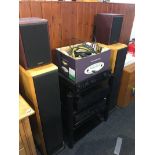 Assorted hifi equipment, to include Mission and Denon speakers, Audio Lab amplifier etc.