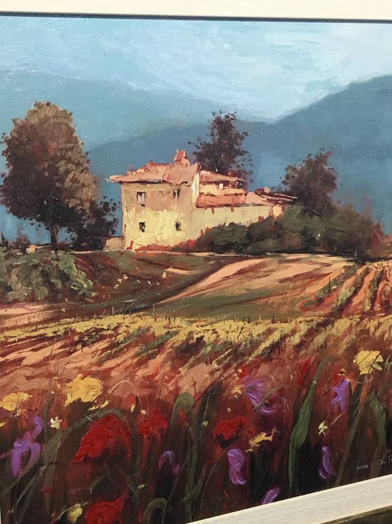 Bruno Tinucci, limited edtion print, signed, 'Vista Toscana III', 54 x 54cm, (with certificate) - Image 2 of 2