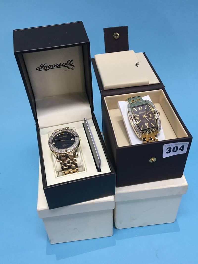 Two gentleman's Ingersoll wristwatches, with boxes