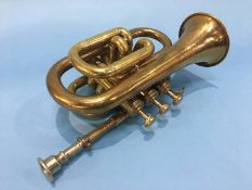 A Bessons Boosey miniature trumpet