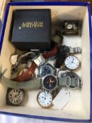 Collection of various wrist and pocket watches