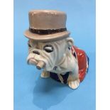 A Royal Doulton Winston Churchill Bulldog, draped in a Union Jack. 12.5cm highGood Morning,