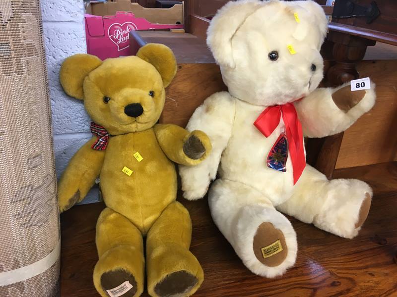 Two Merrythought teddy bears