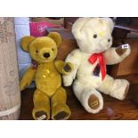 Two Merrythought teddy bears