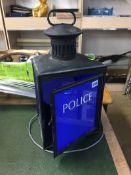 A 'Police' lamp