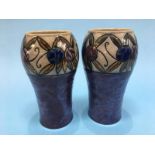 Pair of Royal Doulton Jane Hurst vases, no. 7907