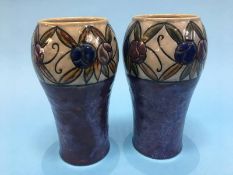 Pair of Royal Doulton Jane Hurst vases, no. 7907