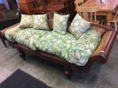 A Bergere four seater settee