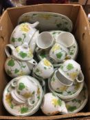 Box of Villeroy and Bosch tea wares