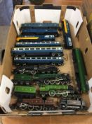 Box of 'oo' gauge trains (no boxes)
