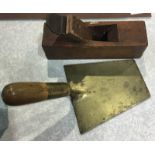Bronze trowel and a plane